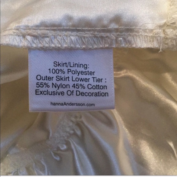 Hanna Anderson Lined Lace Girls Skirt EUC SZ 6-8 - Picture 4 of 5